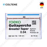  Roeko Gutta Percha Greater Taper - Côn đúc ốp ống tủy - Hộp 60 cây 