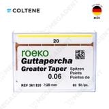  Roeko Gutta Percha Greater Taper - Côn đúc ốp ống tủy - Hộp 60 cây 