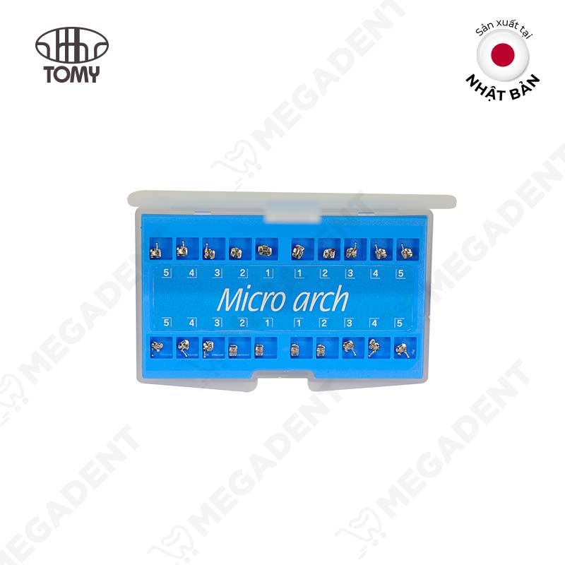  Micro Arch Ricketts - Mắc cài kim loại - Bộ 20 cái 