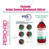  Active Control - Nước súc miệng diệt khuẩn, loại bỏ mảng bám, viêm nướu dùng hằng ngày có hương (không cồn) - Chai 500ml 