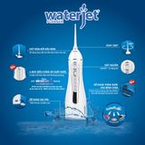  Flosser Cordless Maxi - Máy tăm nước cá nhân không dây (dùng được cho người niềng răng) - Bộ (1 máy + 4 đầu tăm) 