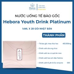 Nước Nhau Thai Tế Bào Gốc Hebora Youth Drink Platinum 16ml x 28 Gói Nhật Bản