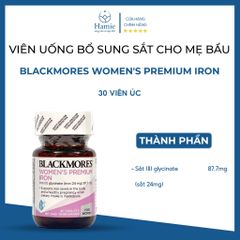 Sắt Bà Bầu Blackmores Women's Premium Iron 30 Viên Úc