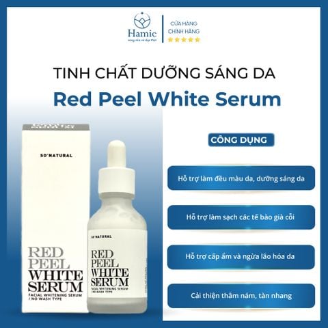 Tinh Chất Dưỡng Trắng Da So Natural Red Peel White Serum 35ml Hàn Quốc