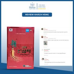 Trà Hồng Sâm Hàn Quốc Korean Ginseng Tea Samjin Health Hộp 100 Gói