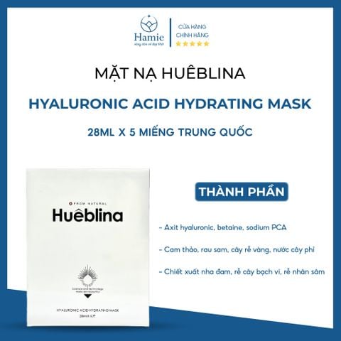 Mặt Nạ Huêblina Hyaluronic Acid Hydrating Mask 28ml x 5 Miếng Trung Quốc