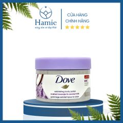 Tẩy Tế Bào Chết Dove Hoa Oải Hương & Nước Cốt Dừa 298gr Mỹ