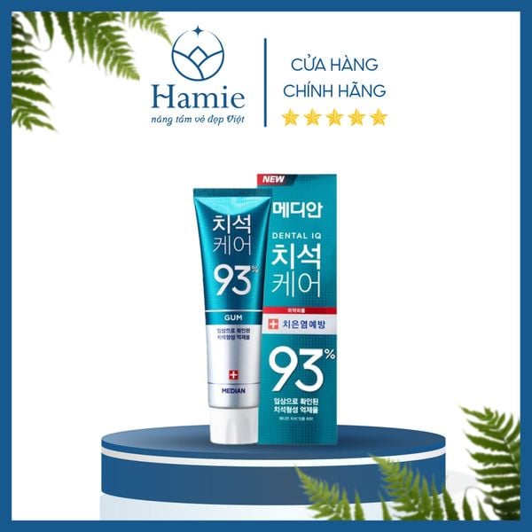 Kem Đánh Răng 93 Median Trắng Răng Dental IQ 120gr Hàn Quốc