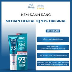 Kem Đánh Răng 93 Median Trắng Răng Dental IQ 120gr Hàn Quốc