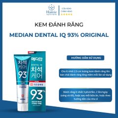 Kem Đánh Răng 93 Median Trắng Răng Dental IQ 120gr Hàn Quốc