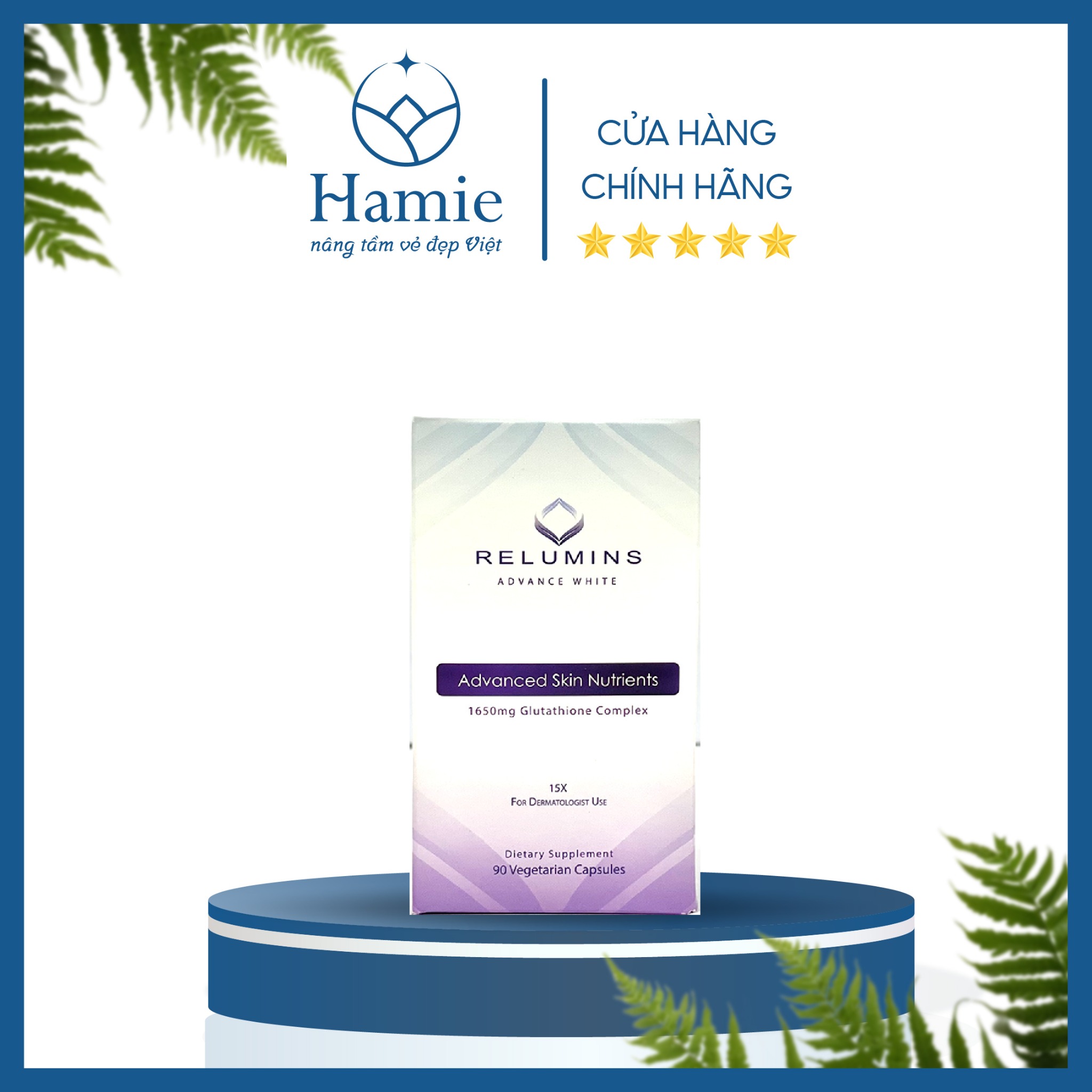 Viên Uống Trắng Da Relumins Advance White 1650mg MỹViên Uống Trắng Da Relumins  Advance White 1650mg Mỹ – Hamie