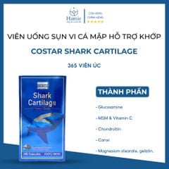 Viên Uống Sụn Vi Hỗ Trợ Khớp Costar Shark Cartilage 365 Viên Úc