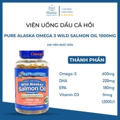 Viên Uống Omega 3 Pure Alaska Omega Wild Alaskan Salmon Oil
