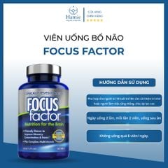Bổ Não Focus Factor 180 Viên Nutrition For The Brain Mỹ