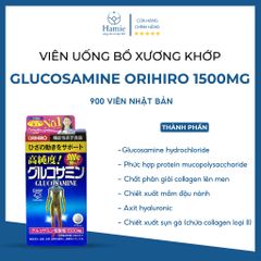 Glucosamine Orihiro 1500mg Nhật Bản Viên Uống Bổ Xương Khớp Glucosamine 900 viên
