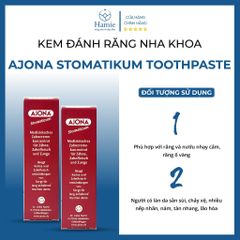 Ajona Kem Đánh Răng Giúp làm sạch cao răng, trắng răng Đức 25ml