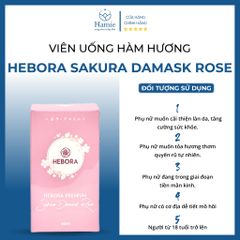 Viên Uống Thơm Hebora Sakura Damask Rose 60 Viên Nhật Bản