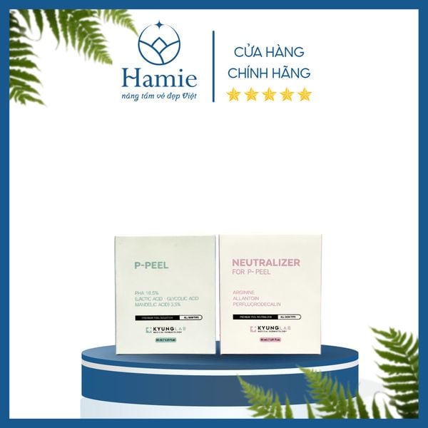 Set 2 Peel Da P-Peel + Neutralizer For P-Peel Kyung Lab 2 chai x 30ml Hàn Quốc