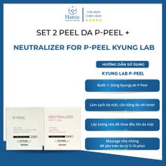 Set 2 Peel Da P-Peel + Neutralizer For P-Peel Kyung Lab 2 chai x 30ml Hàn Quốc