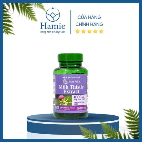Giải Độc Gan Milk Thistle Extract 1000mg Puritan's Pride 180 Viên Mỹ