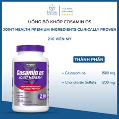 Bổ Khớp Cosamin DS With Glucosamine & Chondroitin Nutramax 210 Viên Mỹ