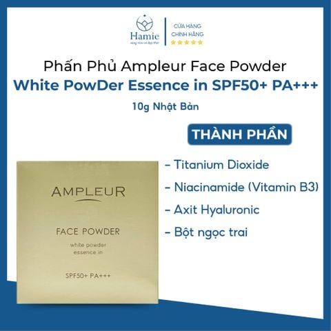 Phấn Phủ Ampleur Face Powder White PowDer Essence in 10g Nhật Bản