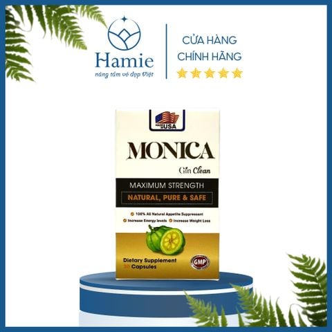 Đốt Mỡ Siết Cơ Gin Clean - Viên Uống Giảm Cân Monica Gin 30 Viên Mỹ