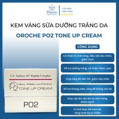 Kem Váng Sữa Dưỡng Trắng Da Oroche Po2 Tone Up Cream Hàn Quốc 50gr