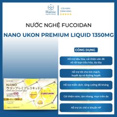 Nano Fucoidan Gold Nước Uống Nghệ Liquid Eikenbi 1350mg Nhật Bản