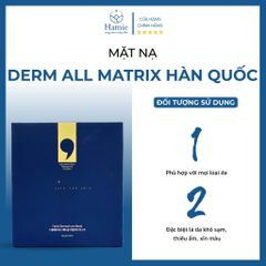 Derm All Matrix Mặt Nạ Facial Dermal-care Mask Hàn Quốc Hộp 4 Miếng