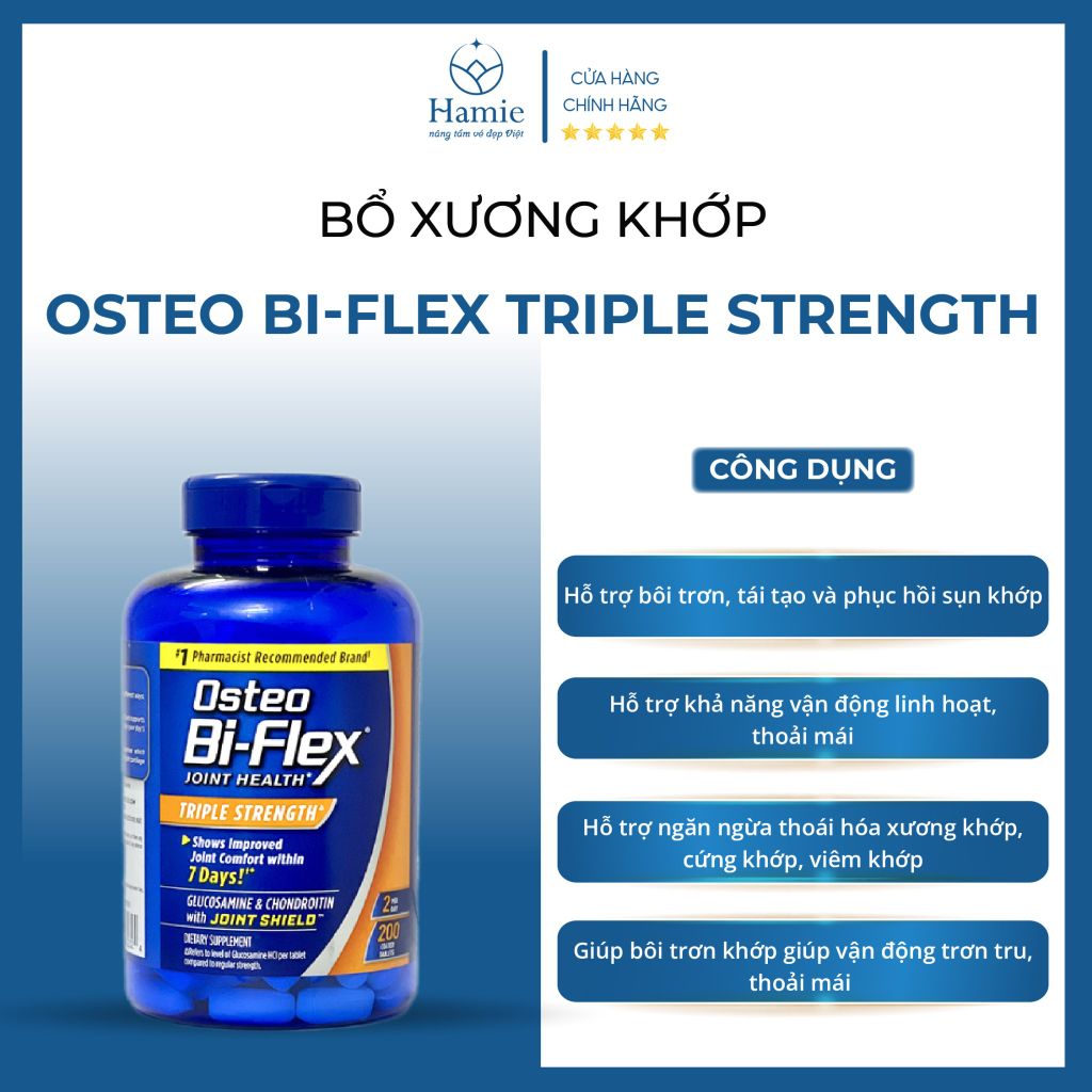 Bổ Xương Khớp Osteo Bi-flex Triple Strength 200 Viên Mỹ
