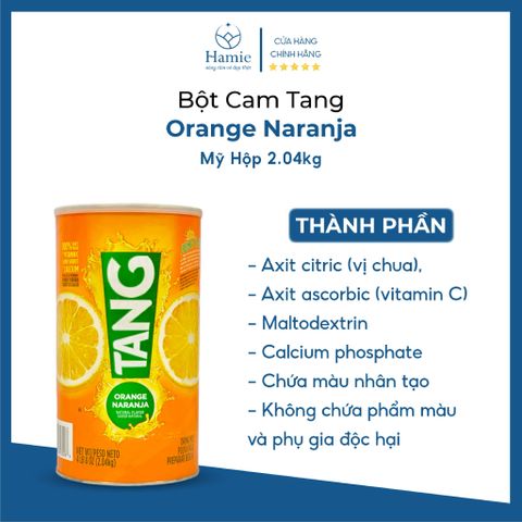 Bột Cam Vitamin C Tang Orange Naranja Mỹ Hộp 2.04kg
