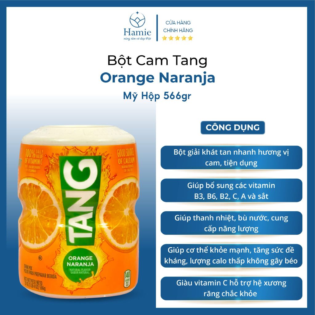 Bột Cam Tang 566gr Orange Naranja Mỹ
