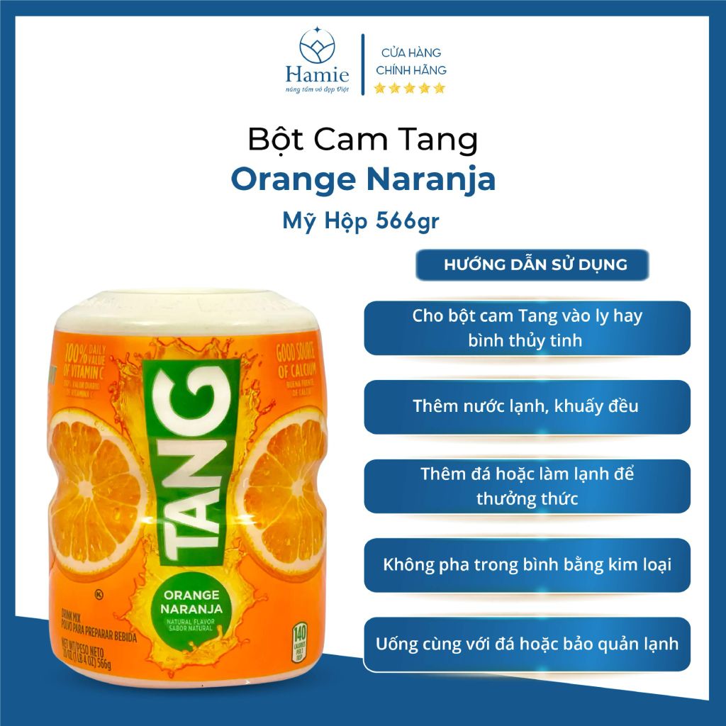 Bột Cam Tang 566gr Orange Naranja Mỹ
