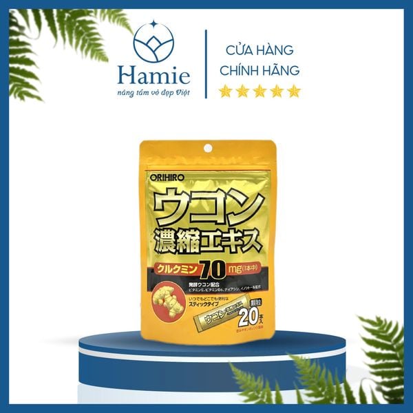 Bột Nghệ Giải Rượu Orihiro Nghệ 20 Gói Nhật Bản