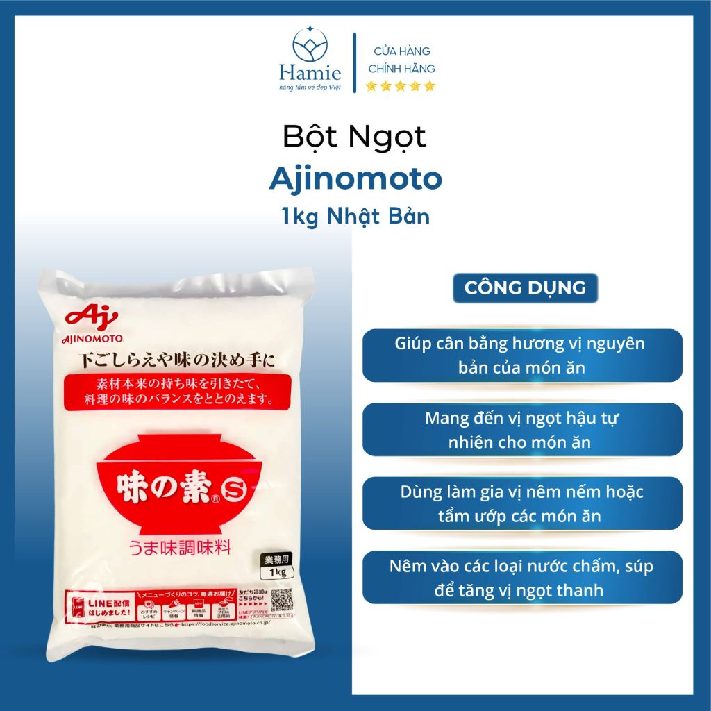 Ajinomoto 1kg Bột Ngọt Nhật Bản