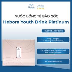 Nước Nhau Thai Tế Bào Gốc Hebora Youth Drink Platinum 16ml x 28 Gói Nhật Bản