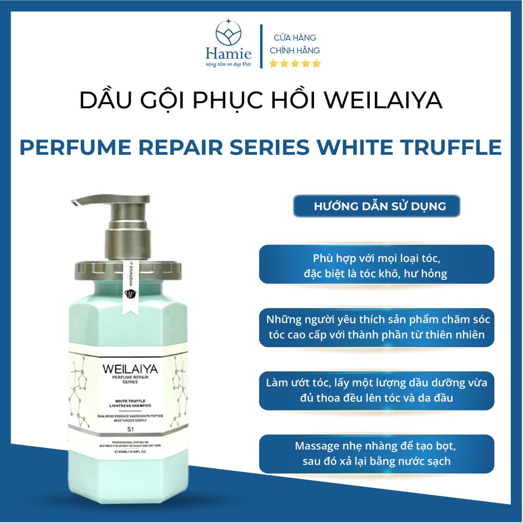 Dầu Gội Nấm Truffle Phục Hồi WEILAIYA 450ml Hồng Kông