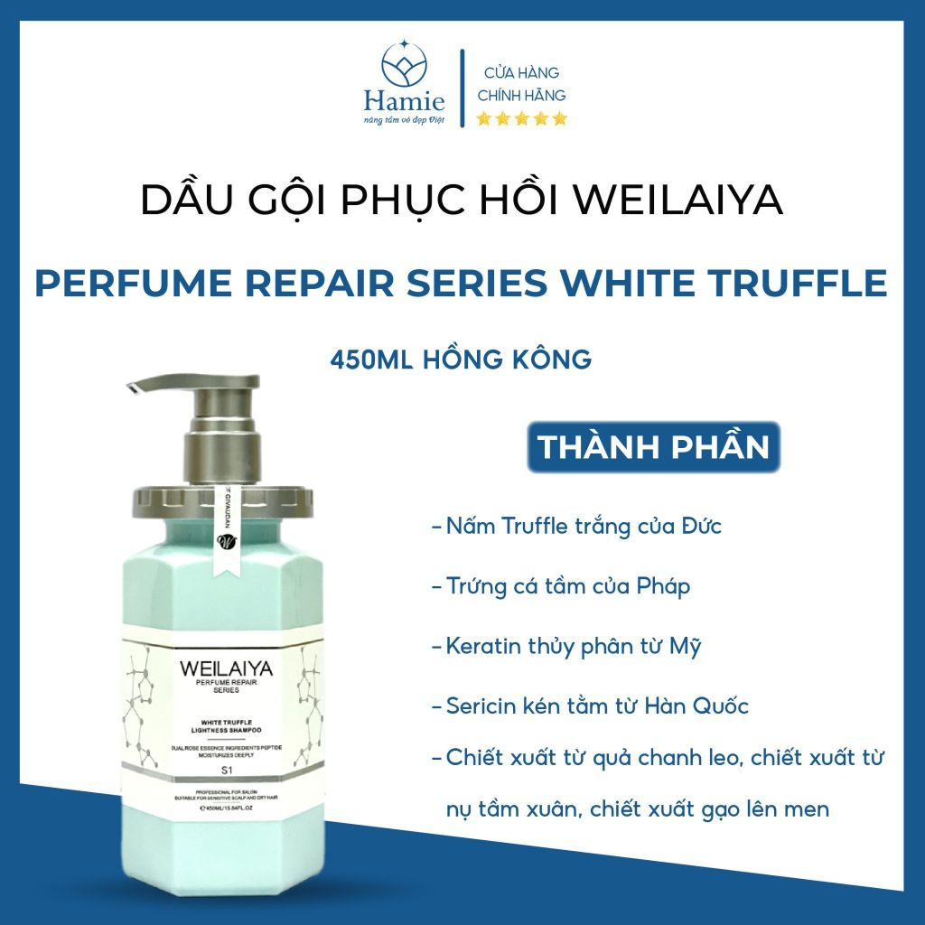 Dầu Gội Nấm Truffle Phục Hồi WEILAIYA 450ml Hồng Kông