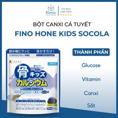 Bột Fino Canxi Cá Tuyết Hone Kids Socola Nhật Bản 140gr