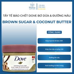 Tẩy Tế Bào Chết Dove Bơ Dừa & Đường Nâu 298gr Mỹ