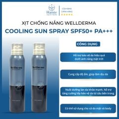 Xịt Chống Nắng Wellderma G Plus Cooling Sun Spray 180ml Hàn Quốc
