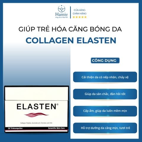 Elasten Collagen Đức Giúp Trẻ Hóa Căng Bóng Da 25ml x 28 Ống