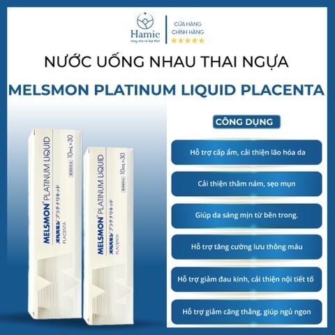 Melsmon Platinum Liquid Nước Uống Nhau Thai Ngựa Placenta Nhật Bản