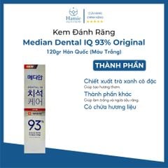 Kem Đánh Răng Trắng Median Dental IQ 93% Original 120gr Hàn Quốc