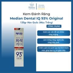 Kem Đánh Răng Trắng Median Dental IQ 93% Original 120gr Hàn Quốc