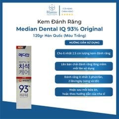 Kem Đánh Răng Trắng Median Dental IQ 93% Original 120gr Hàn Quốc