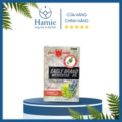 Eagle Brand Medicated Oil Dầu Gió Con Ó Màu Trắng 24ml Mỹ