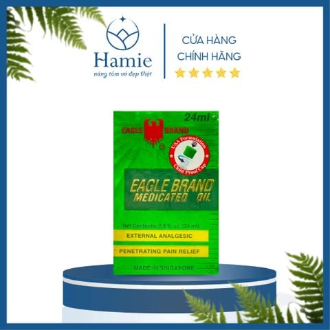 Dầu Gió Con Ó Eagle Brand Medicated Oil 24ml Mỹ