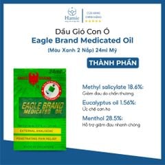 Dầu Gió Con Ó Eagle Brand Medicated Oil 24ml Mỹ